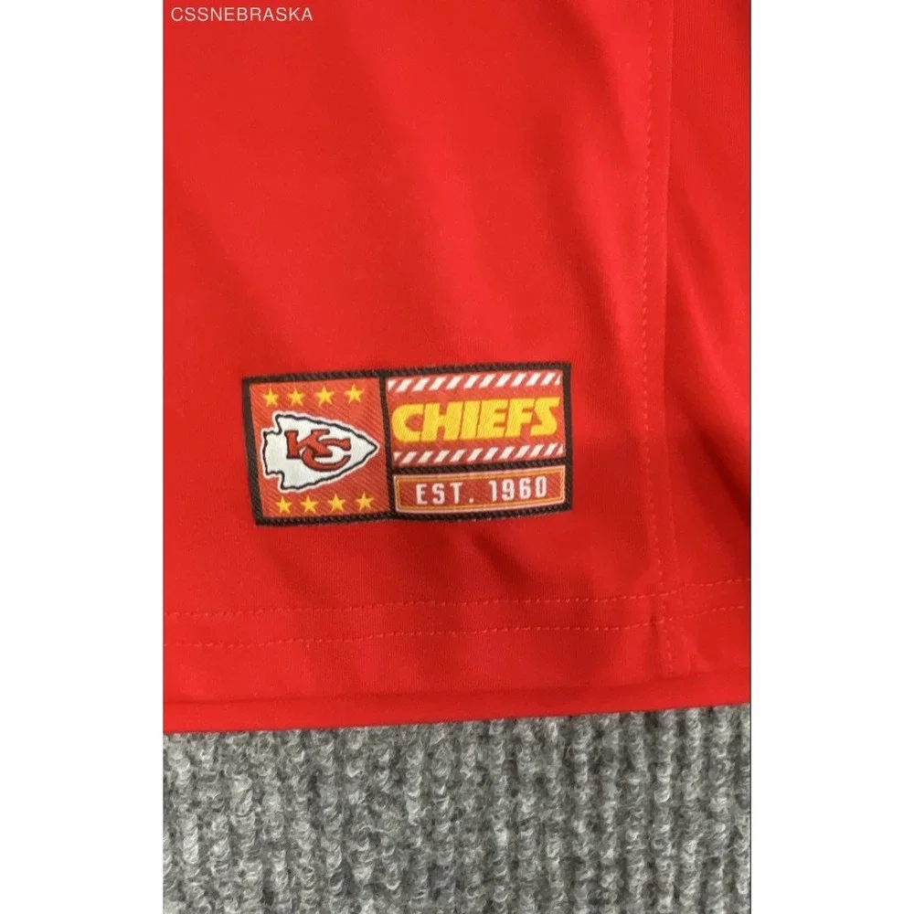 Kansas City Chiefs NFL Team Apparel Red Long Sleeve Shirt Youth 10-12